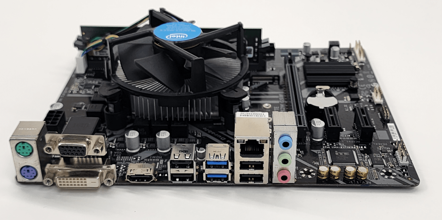 Gigabyte M-ATX motherboard with Intel Core i3 8100 CPU and 8GB DDR4 RAM- USED Motherboard Gigabyte