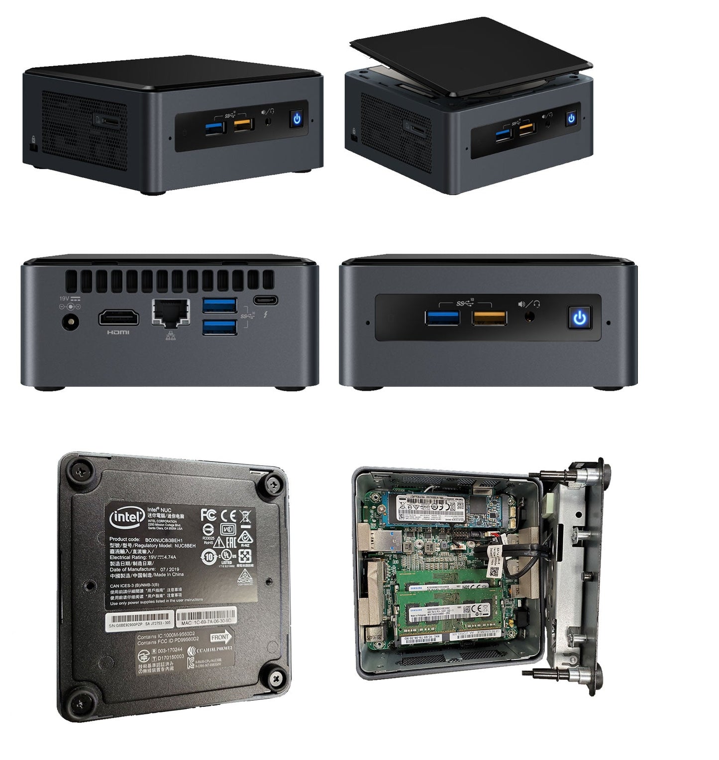 Intel NUC i3 8GB 250GB W10P 3yr SFF Data Path Inc- Intel