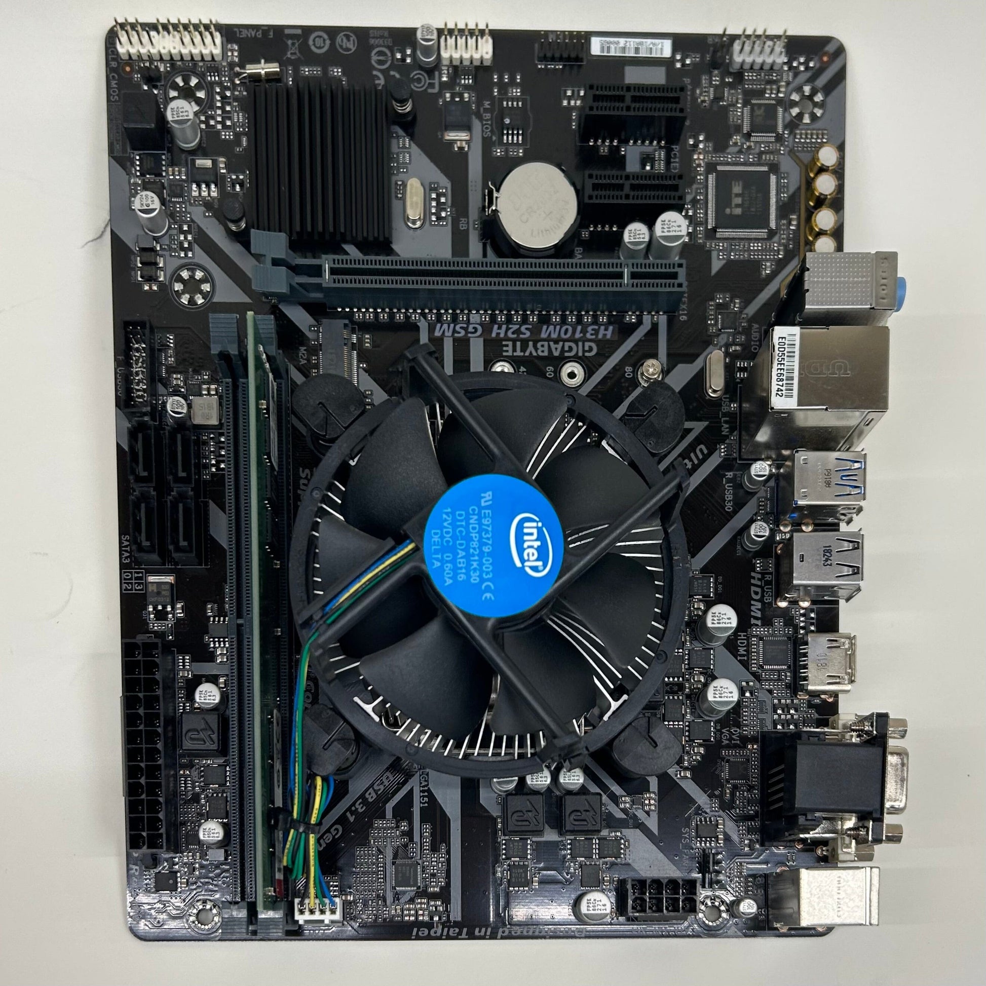 Gigabyte motherboard with Intel 8100 and RAM (refurbished) Motherboard gigabyte 