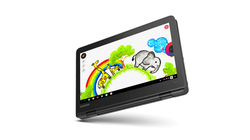 Lenovo Chromebook 300E Touchscreen, Convertible 2 in 1, G2 N4020, 8G, 64GB, 1 year- 81MB0065US Chromebook Lenovo 