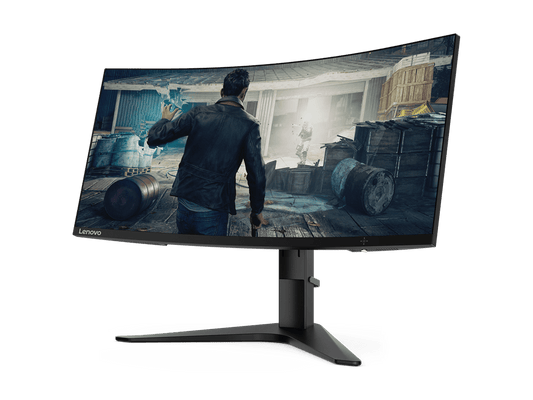 Lenovo G34W-10 34" Monitor 3440x1440 Curved HDMI+DP - 66A1GCCBUS Gaming Monitor Lenovo 